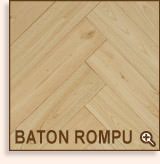 Parquet châtaignier collé bâton rompu